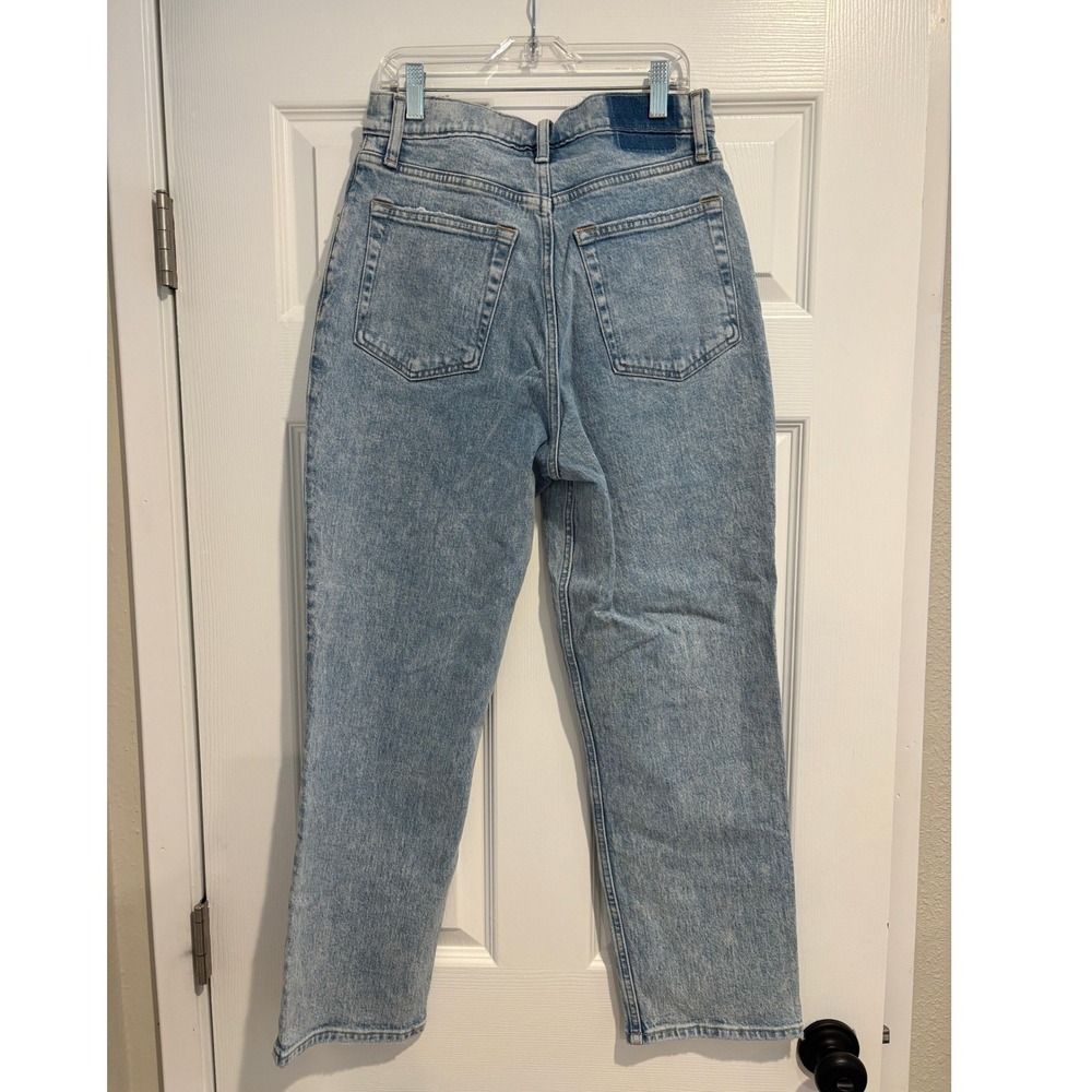 A&F Curve Love 90s Straight Criss Cross High Rise Jeans NWT 29/8 Extra Short - Picture 4 of 6